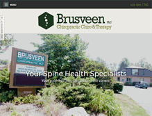 Tablet Screenshot of brusveenchiropractic.com
